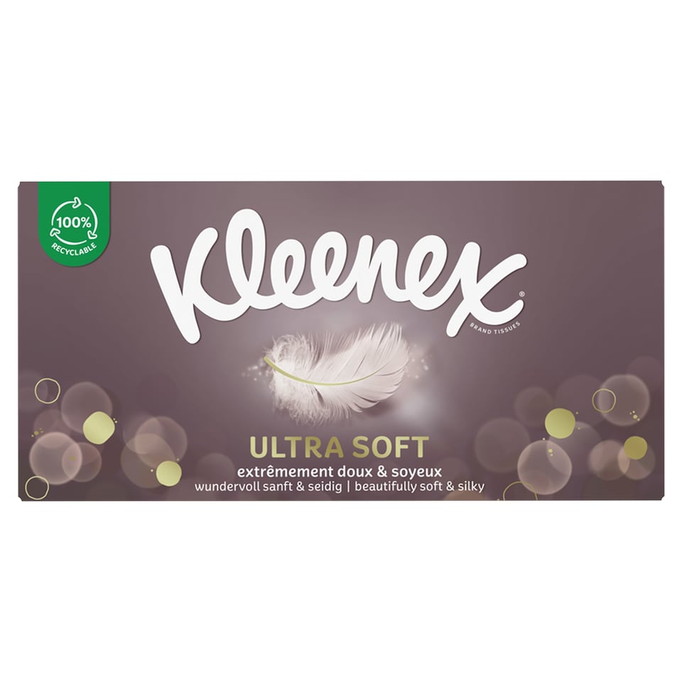 Kleenex Ultra Soft papírové kapesníky 3 vrstvy 64 ks