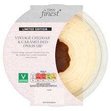 Tesco Finest Vintage Cheddar & Caramelised Onion Dip 160g