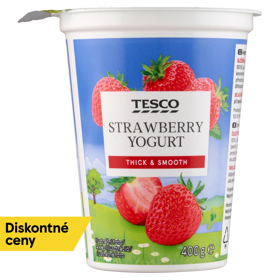Tesco Jogurt jahodový 400 g