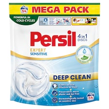 Persil Discs 4in1 Deep Clean Expert Sensitive Detergent 54 Washes 54 x 16.5g (891g)