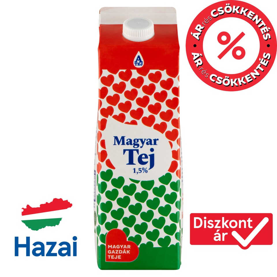 image 1 of Magyar Tej ESL Milk 1,5% 1 l