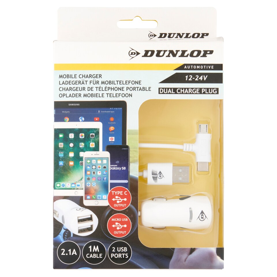 Dunlop Mobile Charger 12-24V