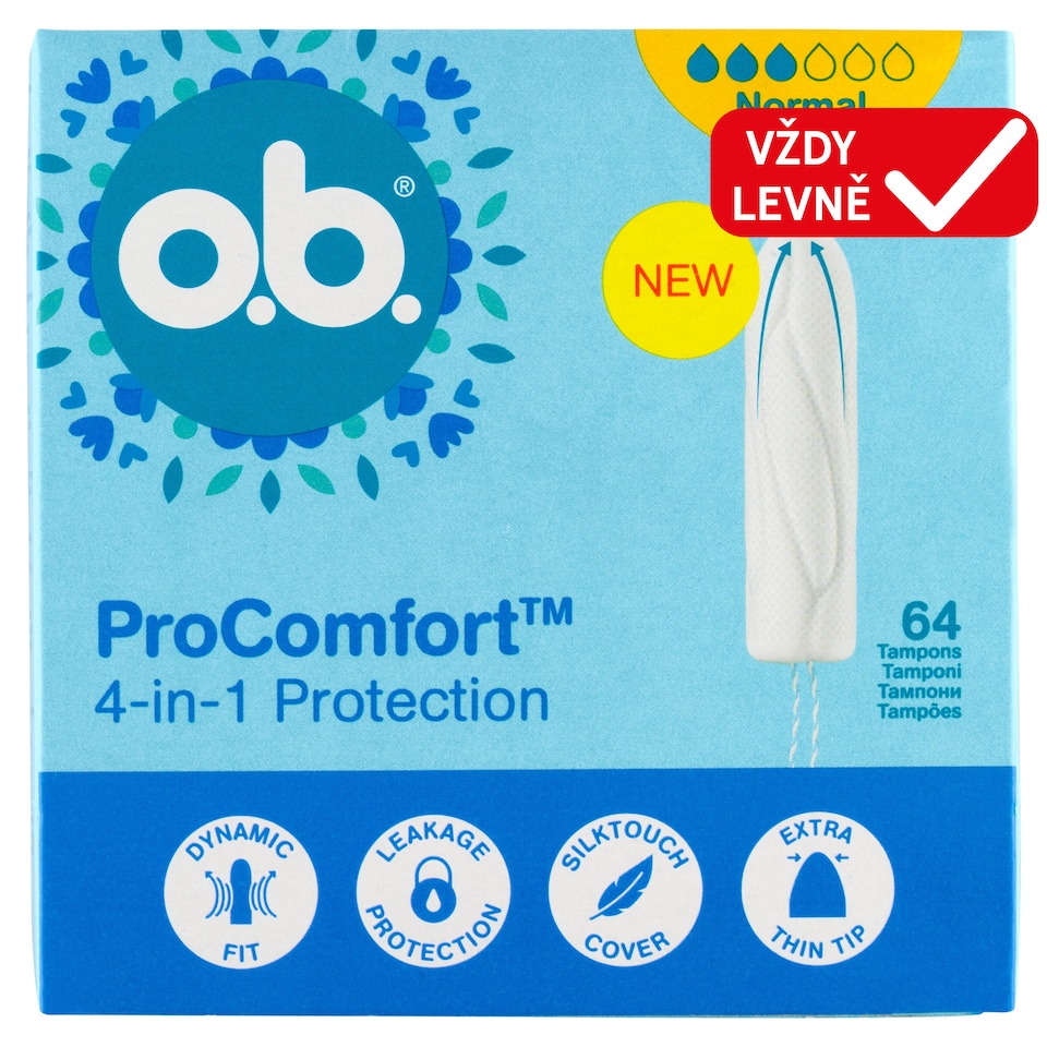 Obrázek 1 pro produkt O.B. ProComfort Normal tampony 64 ks