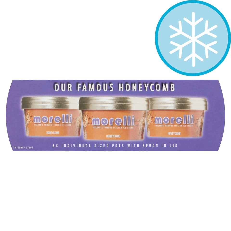 Morelli Honeycomb Ice Cream3x125ml