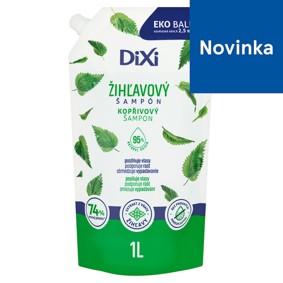 obrázok 1 z Dixi Žihľavový šampón náhradná náplň 1 l