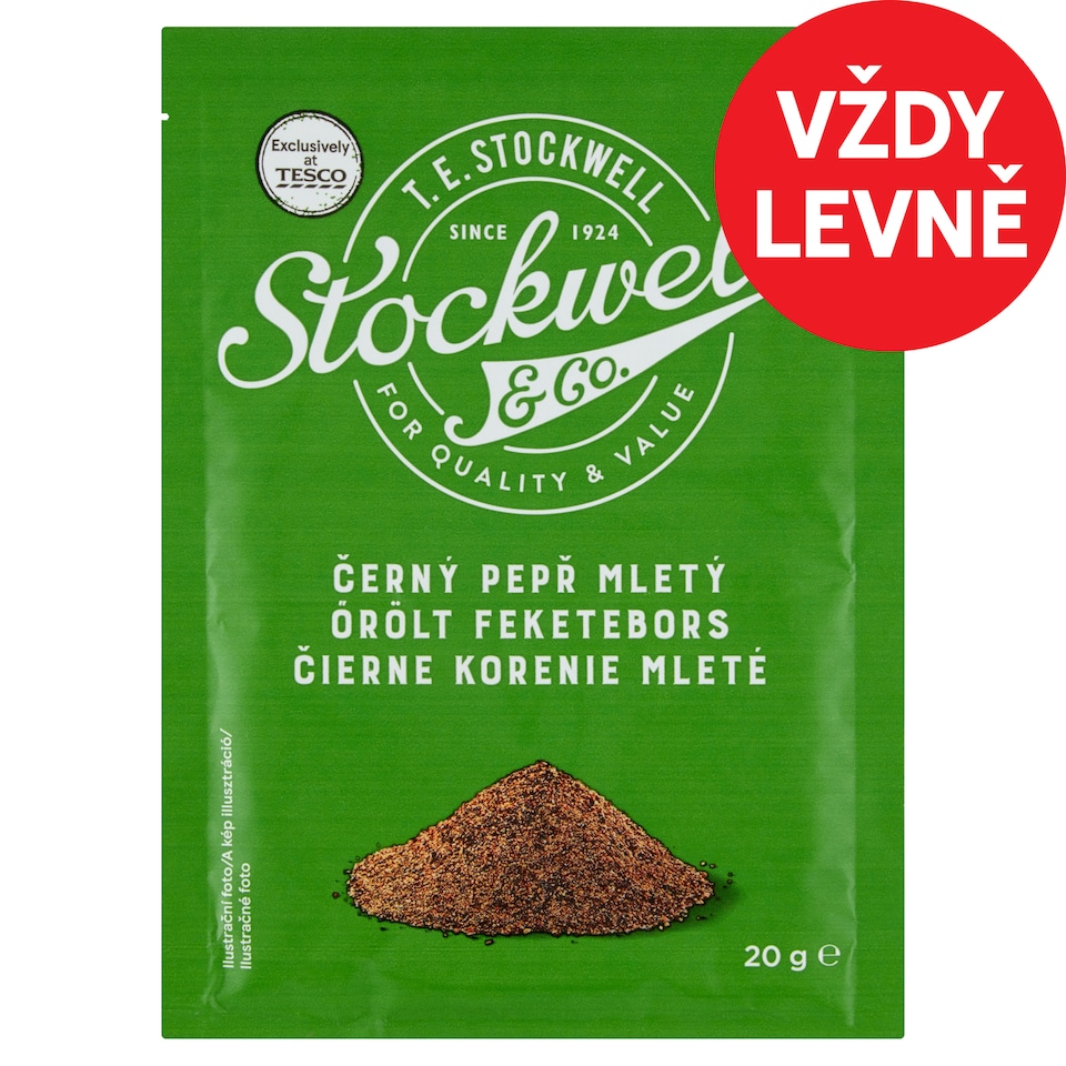 Stockwell & Co. Ground Black Pepper 20g