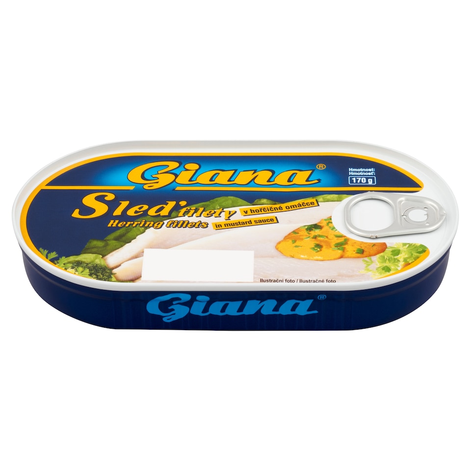 obrázok 1 z Giana Filety zo sleďa v horčicovej omáčke 170 g
