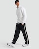 image 1 of F&F Side Stripe Pleated Joggers in Black