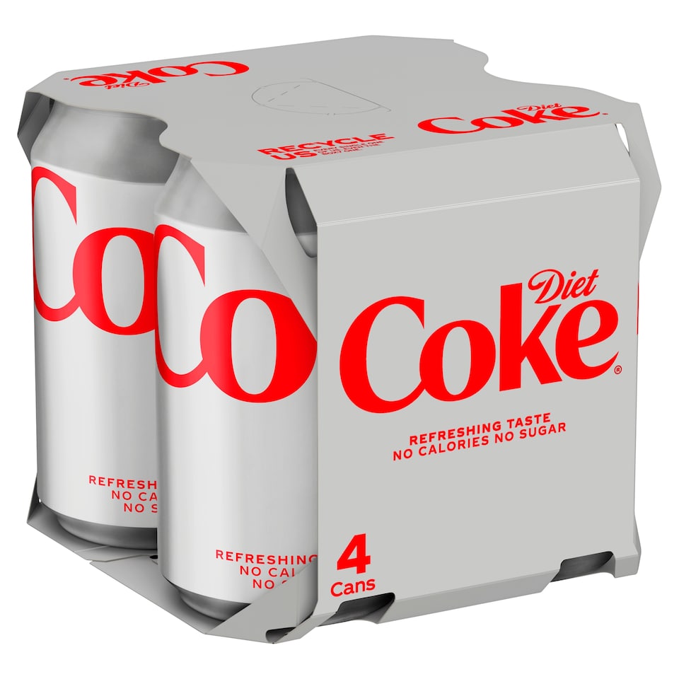 image 1 of Diet Coke 4X330ml 4X330ml