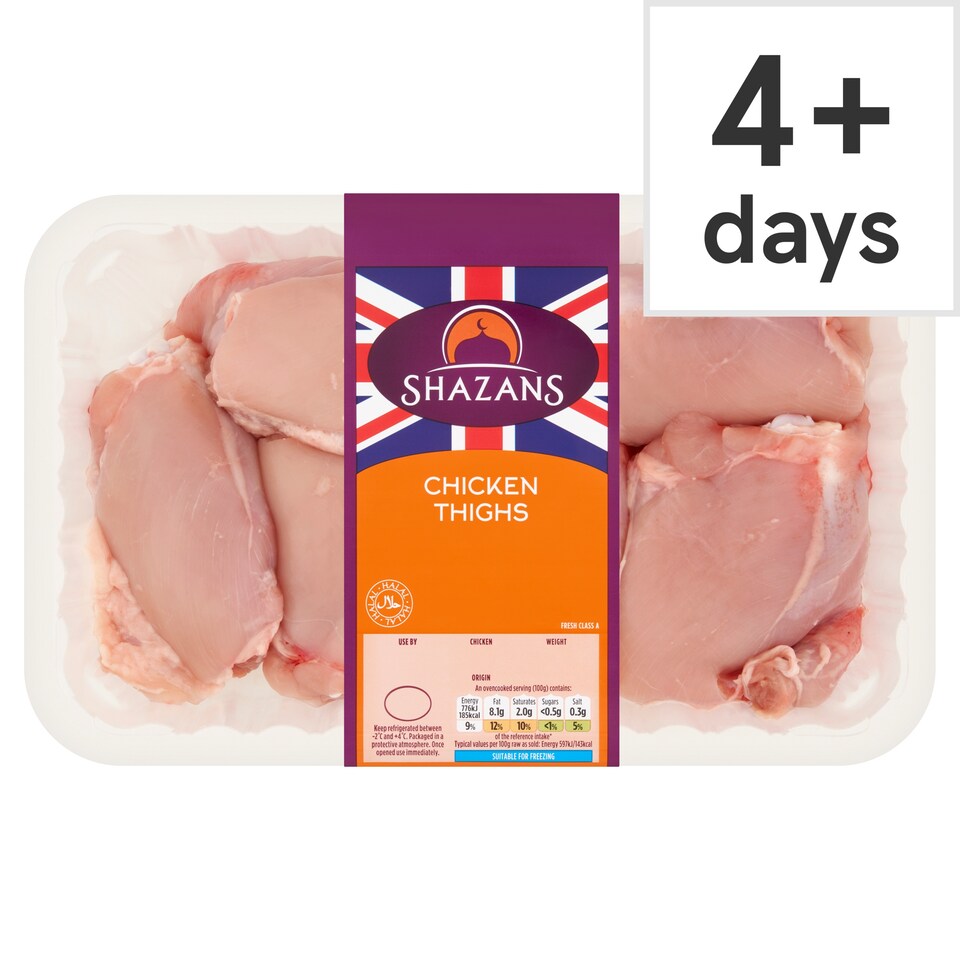 Shazans Skinless Chicken Thighs 1Kg