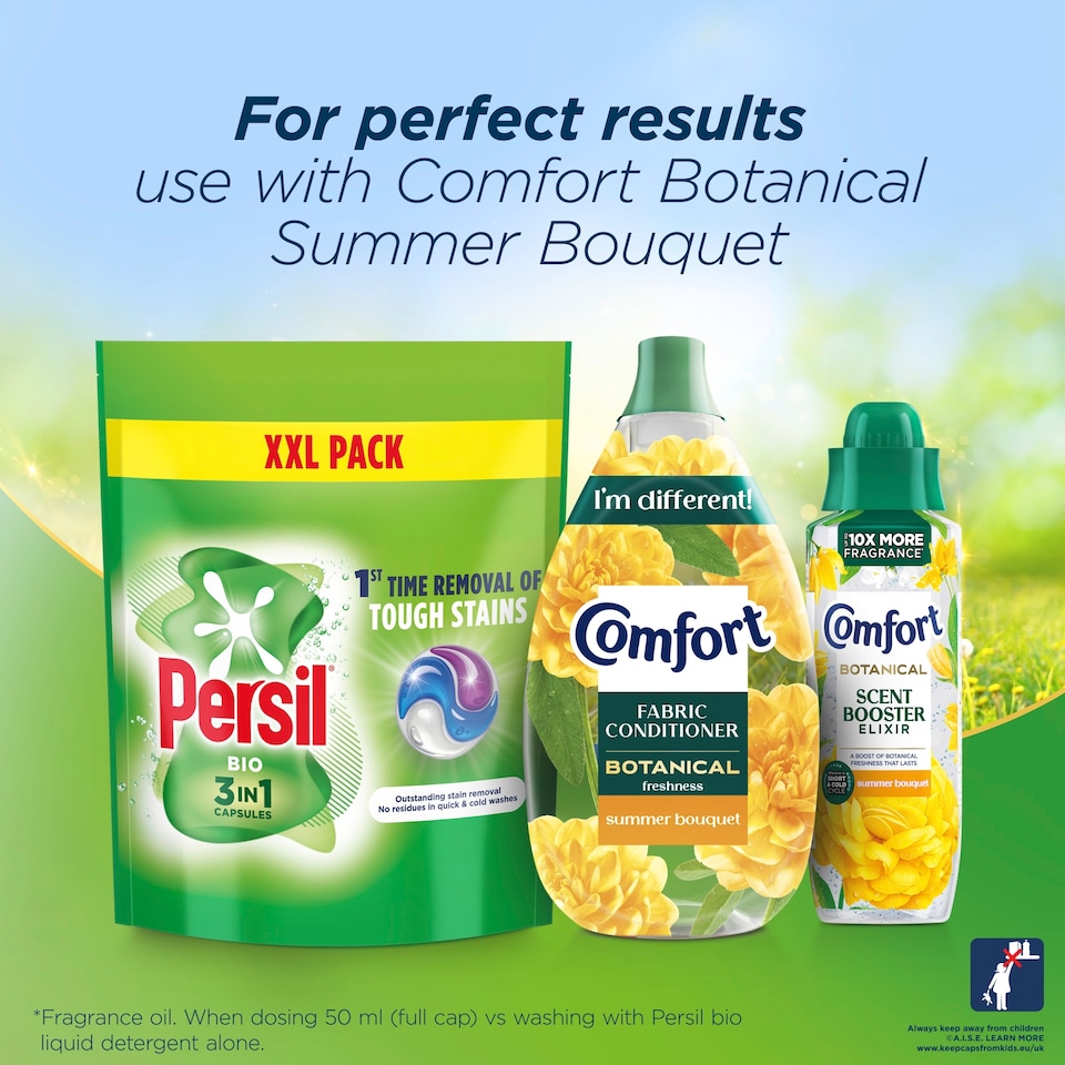 image 1 of Persil Bio 3 in 1 Laundry Washing Detergent Capsules 48 Washes 1012.8g