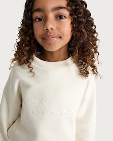 F&F Active Girls AFTERCLASS Slogan Sweatshirt in Cream