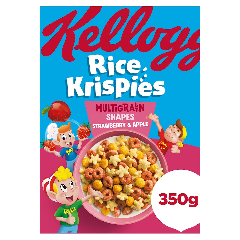 image 1 of Kellogg's Rice Krispies Multigrain Strawberry & Apple Cereal 350g