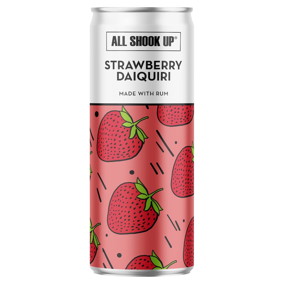 image 1 of All Shook Up Strawberry Daiquiri 250ml