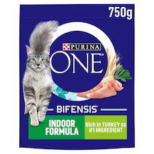 Purina One Indoor Dry Cat Food Tur 750G