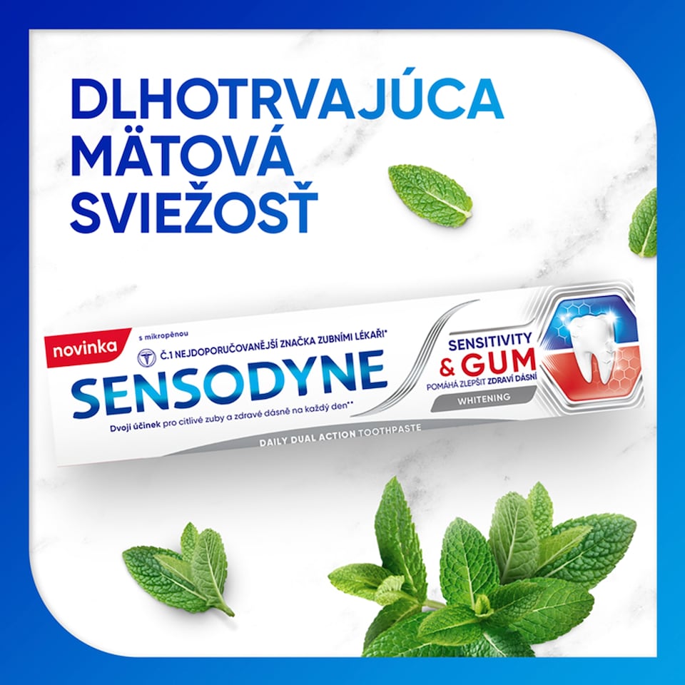 obrázok 1 z Sensodyne Sensitivity & Gum Whitening zubná pasta s fluoridom 75 ml