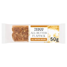 Tesco All Butter Oat Flapjack with Golden Syrup 50g