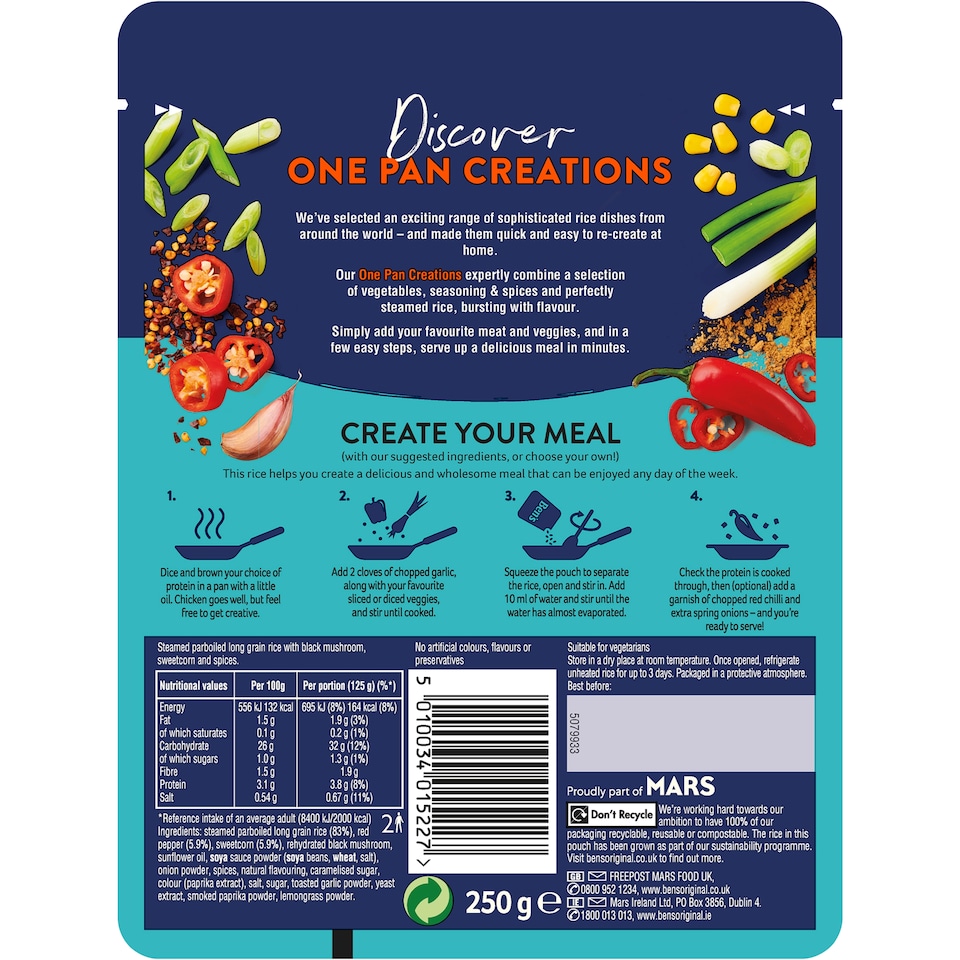 image 1 of Ben's Original Szechuan Fried Rice One Pan Rice Meal 250g 