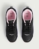 image 2 of F&F School Mesh Panel Lace Update Trainers in Black
