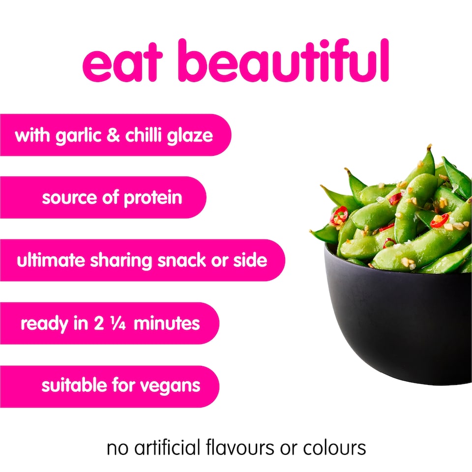 image 1 of itsu garlic & chilli tumbled edamame 300g