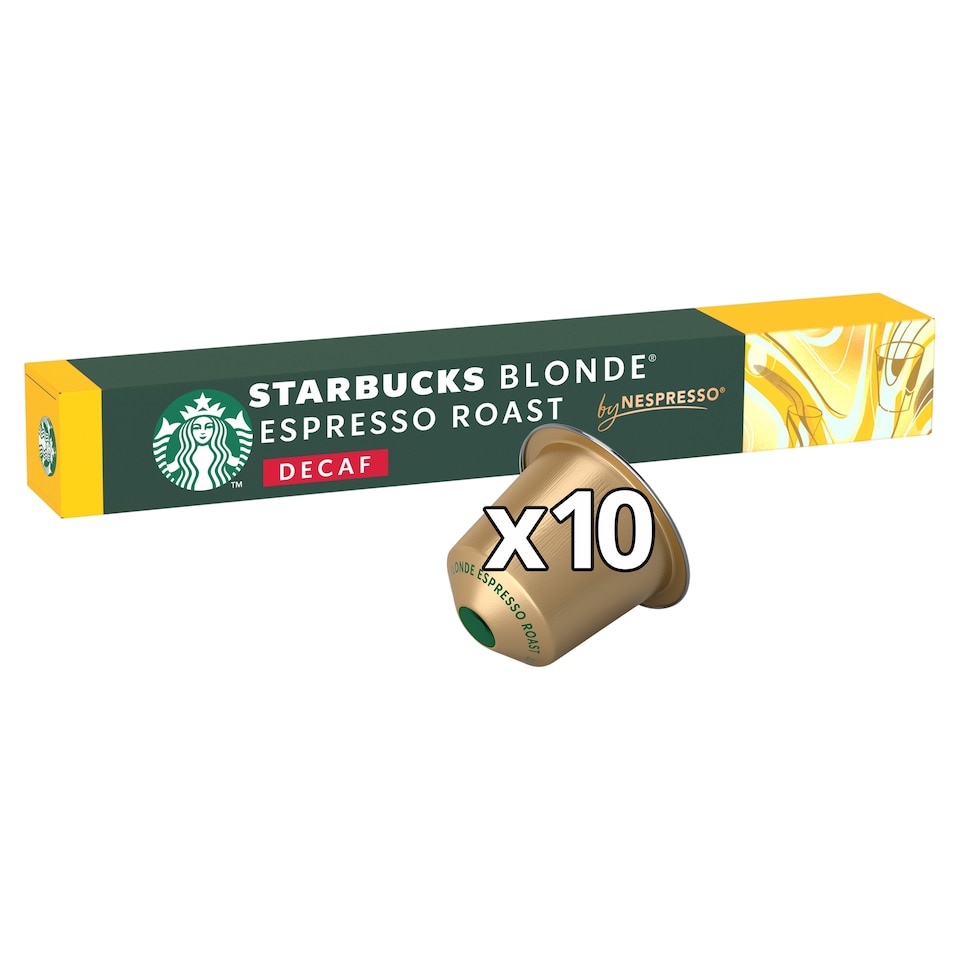 image 1 of STARBUCKS BLONDE ESPRESSO ROAST DECAF 10 pods 55G