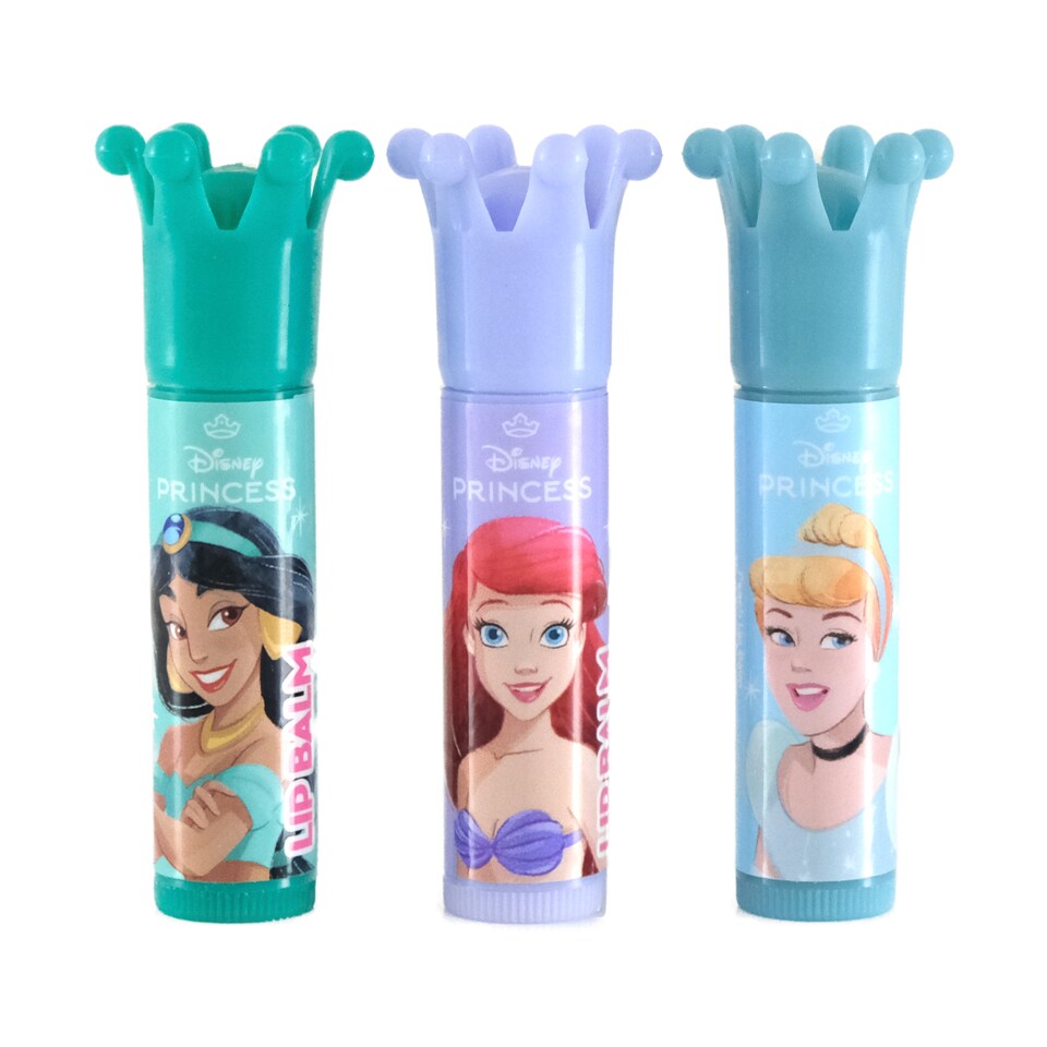 image 1 of Disney Princess Lip Balm Trio 3 x 3.5g