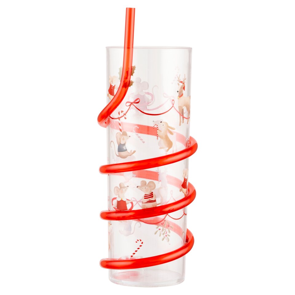 F&F Home Candy Cane Mice sklenice