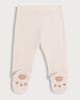 image 2 of F&F Baby 2-Pack Cotton Rich Footed Leggings in White