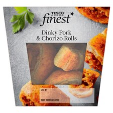 Tesco Finest Dinky Pork & Chorizo Rolls 144g