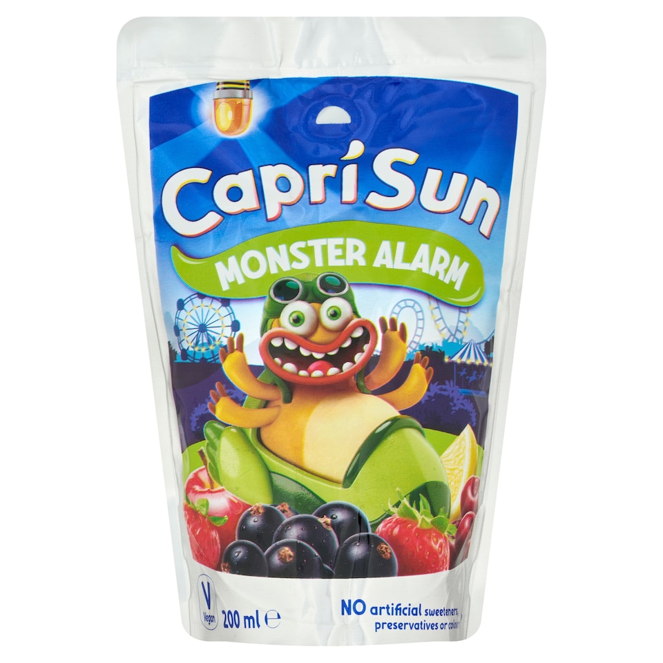 image 1 of Capri-Sun Monster Alarm Non-Carbonated Non-Alcoholic Fruit Drink 200ml