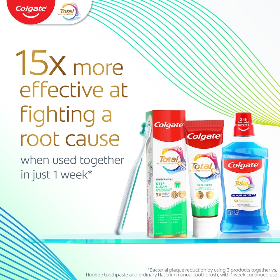 image 1 of Colgate Total Active Prevention+ Deep Clean Toothpaste 75ml