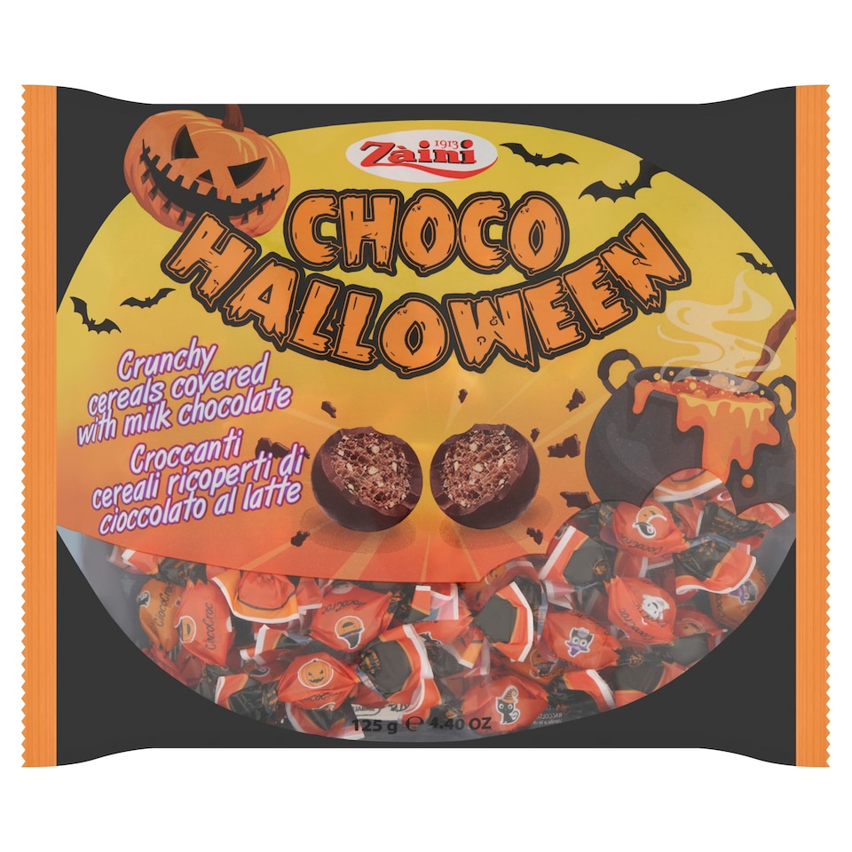 Zàini Choco Halloween Crunchy Cereals Covered with Milk Chocolate 125 g