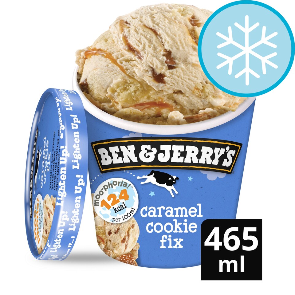image 1 of Ben & Jerry's Moophoria Caramel Cookie Fix Vanilla Ice Cream 465Ml