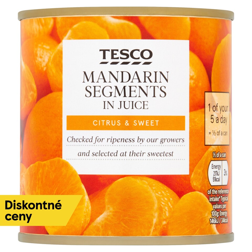 image 1 of Tesco Mandarin Segments in Juice 298 g