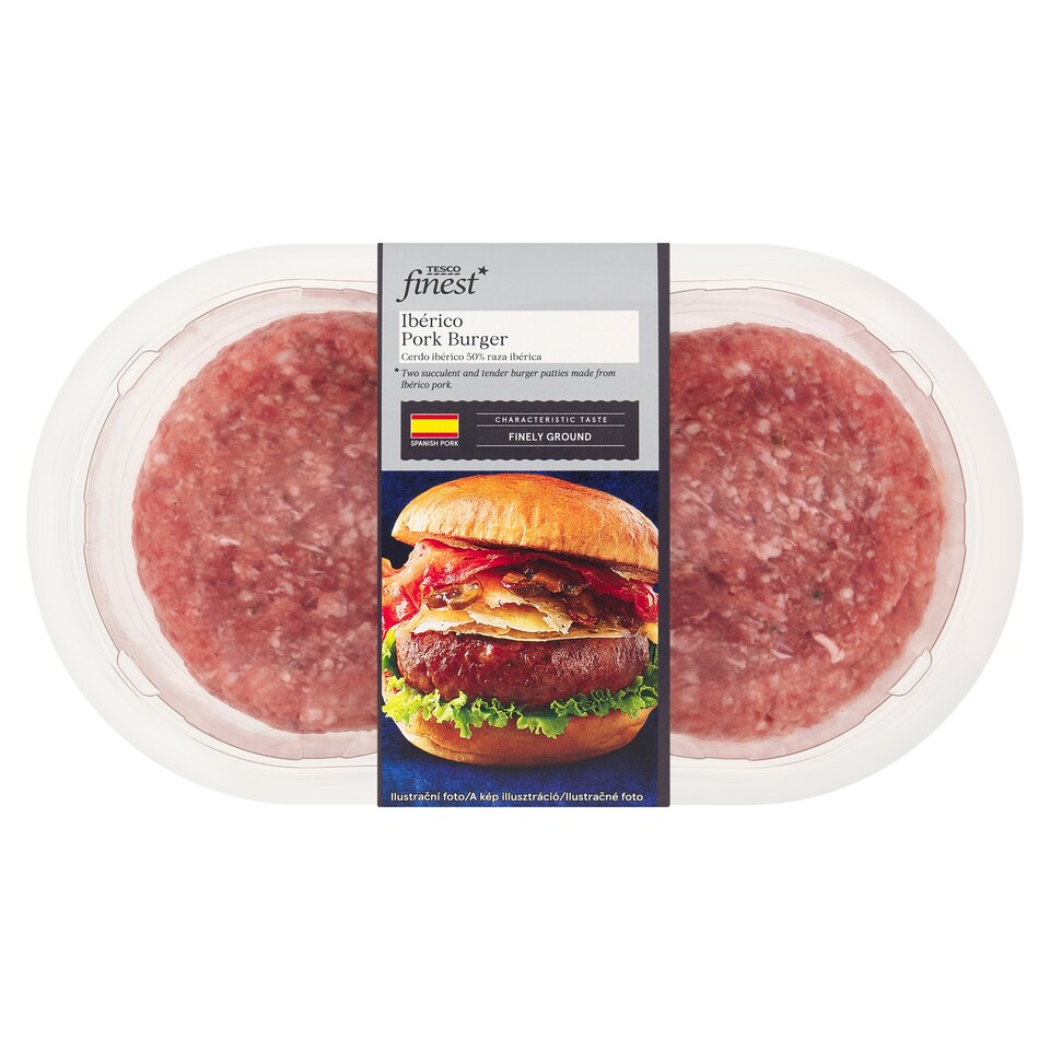 Tesco Finest Iberico vepřový burger 0,330kg