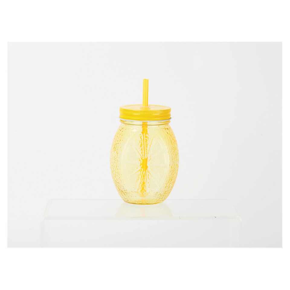 Tesco Lemon Shaped Drinking Jar
