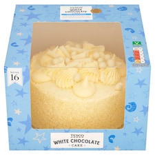 Tesco White Chocolate Cake 16 Servings