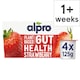 image 1 of Alpro Strawberry Gut Health Dairy Free Soya Yoghurt Alternative 4x125g