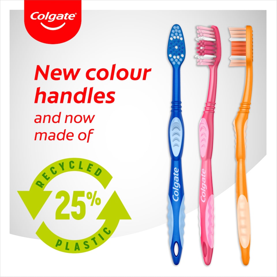 image 1 of Colgate Premier Clean Medium Toothbrush 2 Pack