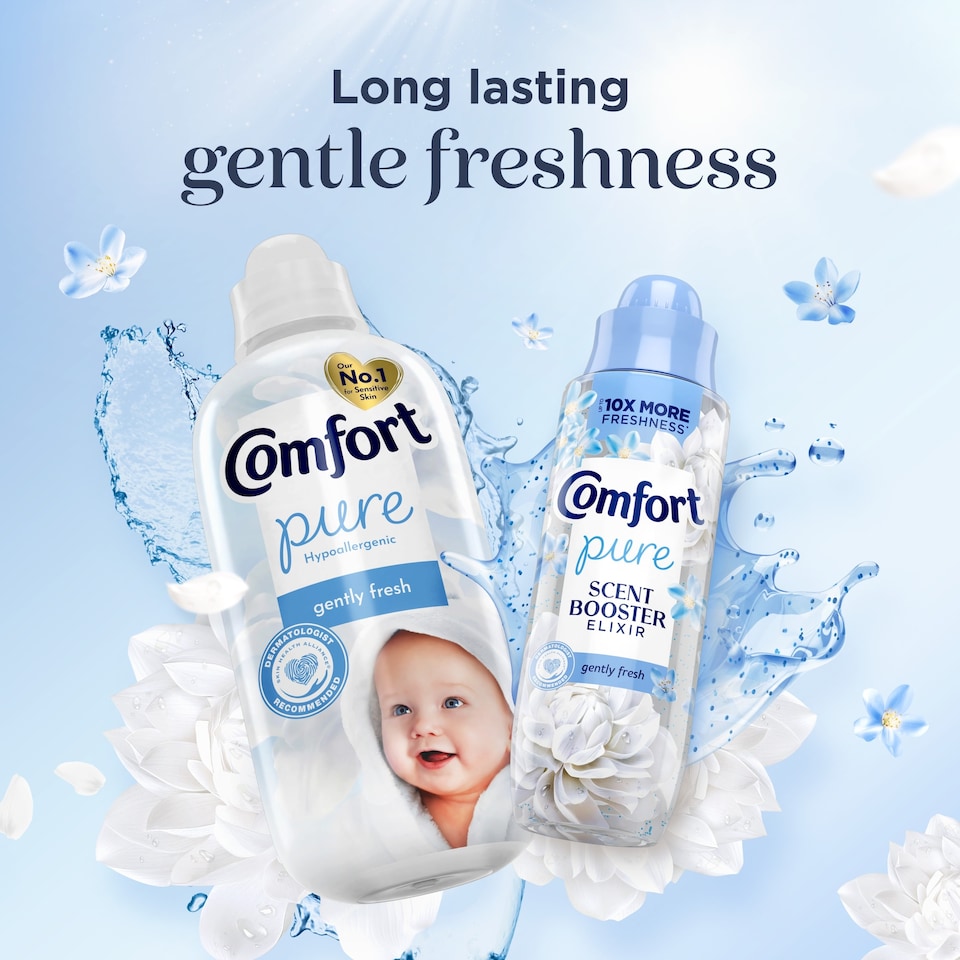 image 1 of Comfort Pure Gently Fresh Sensitive Fabric Conditioner 31 Washes 930ml
