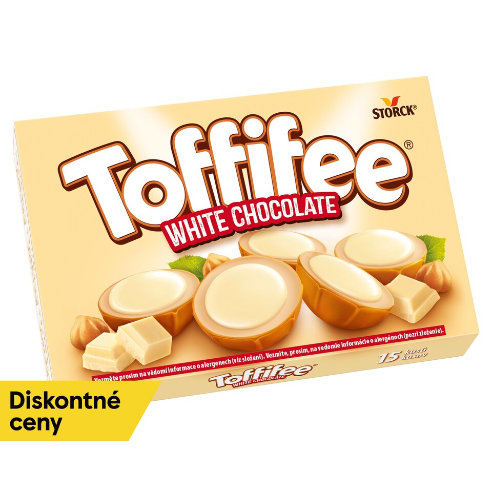Toffifee Whole Hazelnut Kernel in Caramel with Milk Cream and White Chocolate 15 pcs 125 g