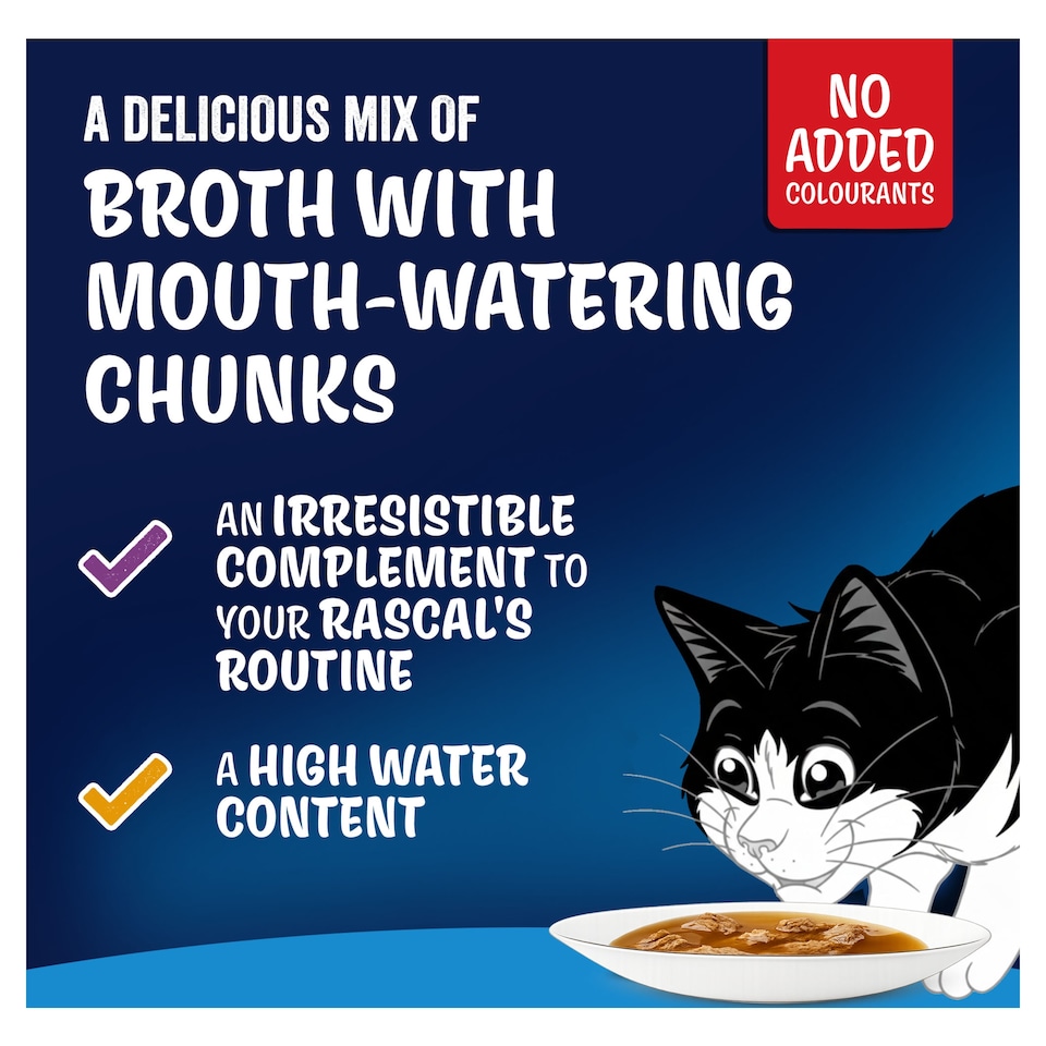 image 1 of Felix Soup Original Wet Cat Food - Fish Selection 6x48g