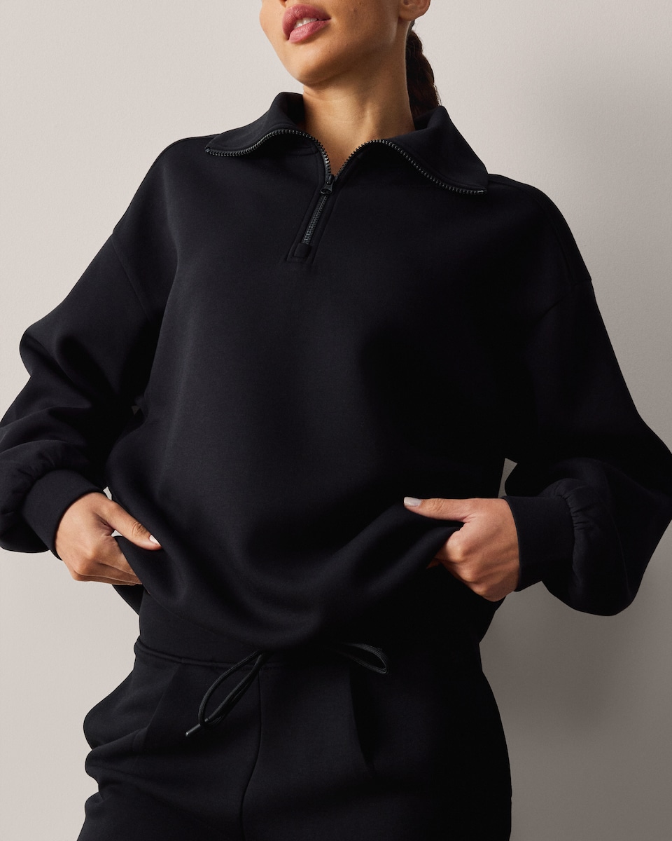 image 1 of F&F Active Half Zip Sweatshirt in Black