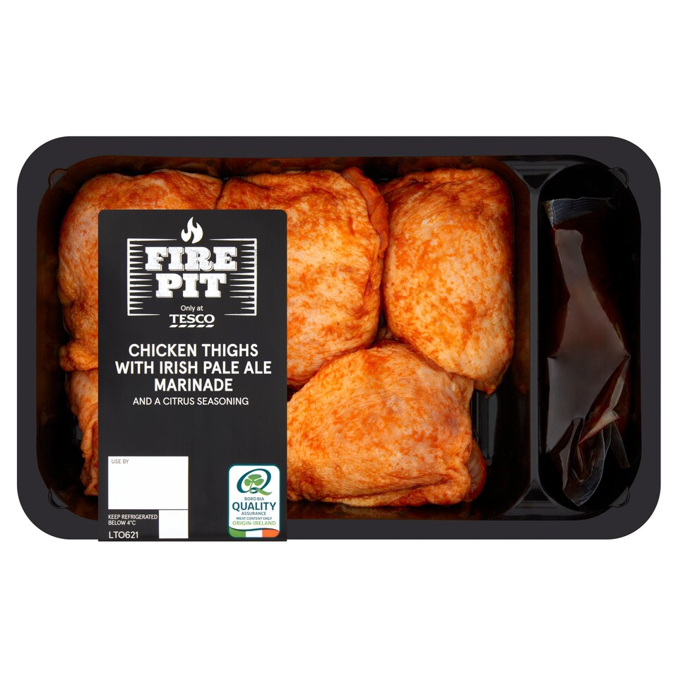 Tesco Fire Pit Chicken Thighs Irish Pale Ale Marinade 780G Tesco