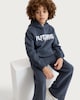 image 2 of F&F Boys Cotton Rich Slogan Hoodie in Grey