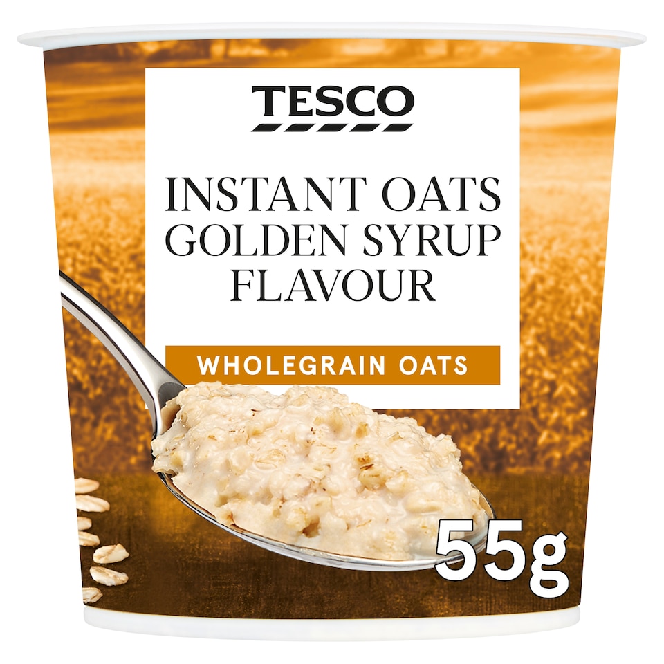 Tesco Instant Oats Golden Syrup Porridge 55G