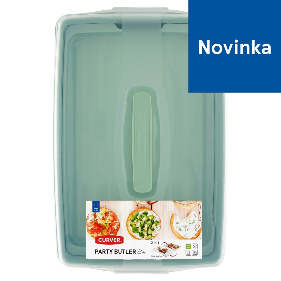 Curver Party Butler plech na torty 45 x 29,5 x 11,1 cm