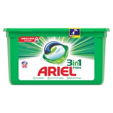 Ariel 3In1 Pods Washing Capsules 38 Washes
