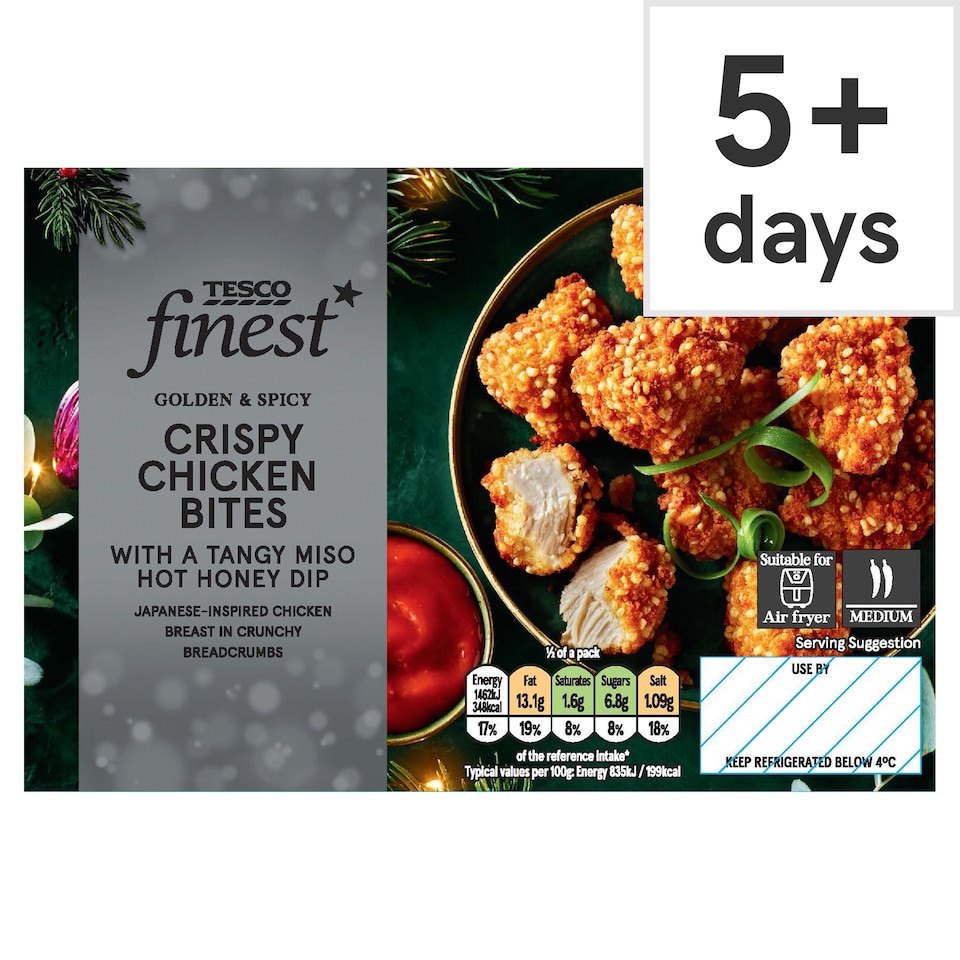 Tesco Finest Crispy Chicken with Miso Hot Honey Dip 350g 