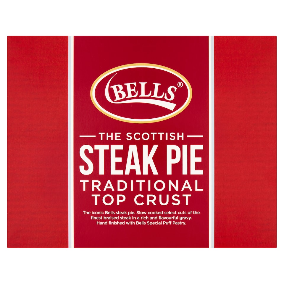 Bells The Scottish Steak Pie Traditional Top Crust 700g